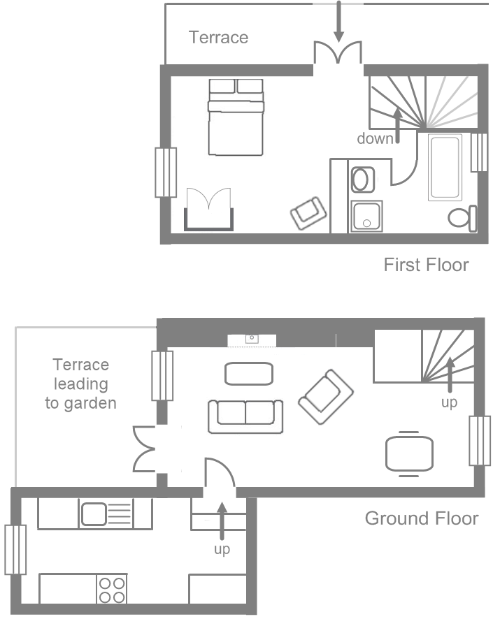 Benar Cottages – Benar Bach floorplan Benar Cottages - Benar Bach floorplan