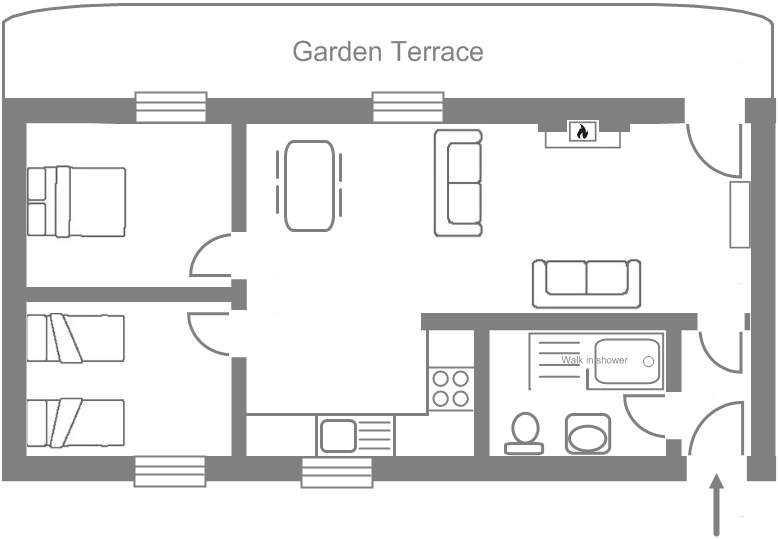 Bwthyn Meillion floor plan Bwthyn Meillion floor plan
