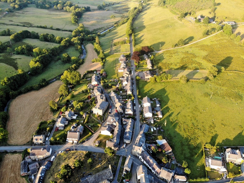The village of Penmachno The village of Penmachno