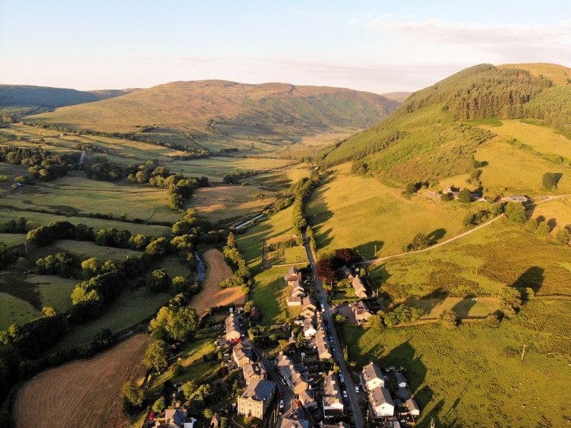 The village of Penmachno The village of Penmachno