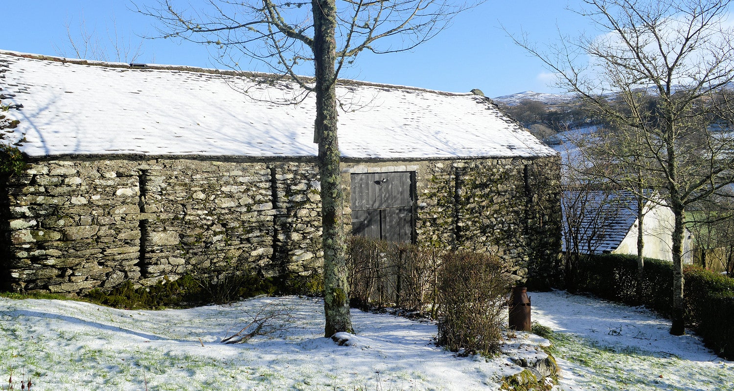 Ysgubor Isaf in the winter Ysgubor Isaf in the winter