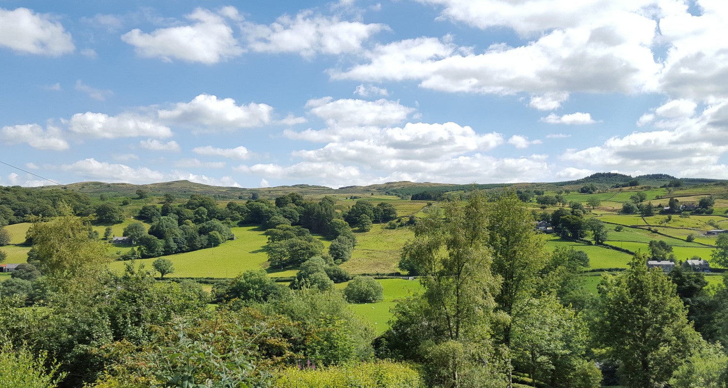 The panoramic view from the cottages The panoramic view from the cottages