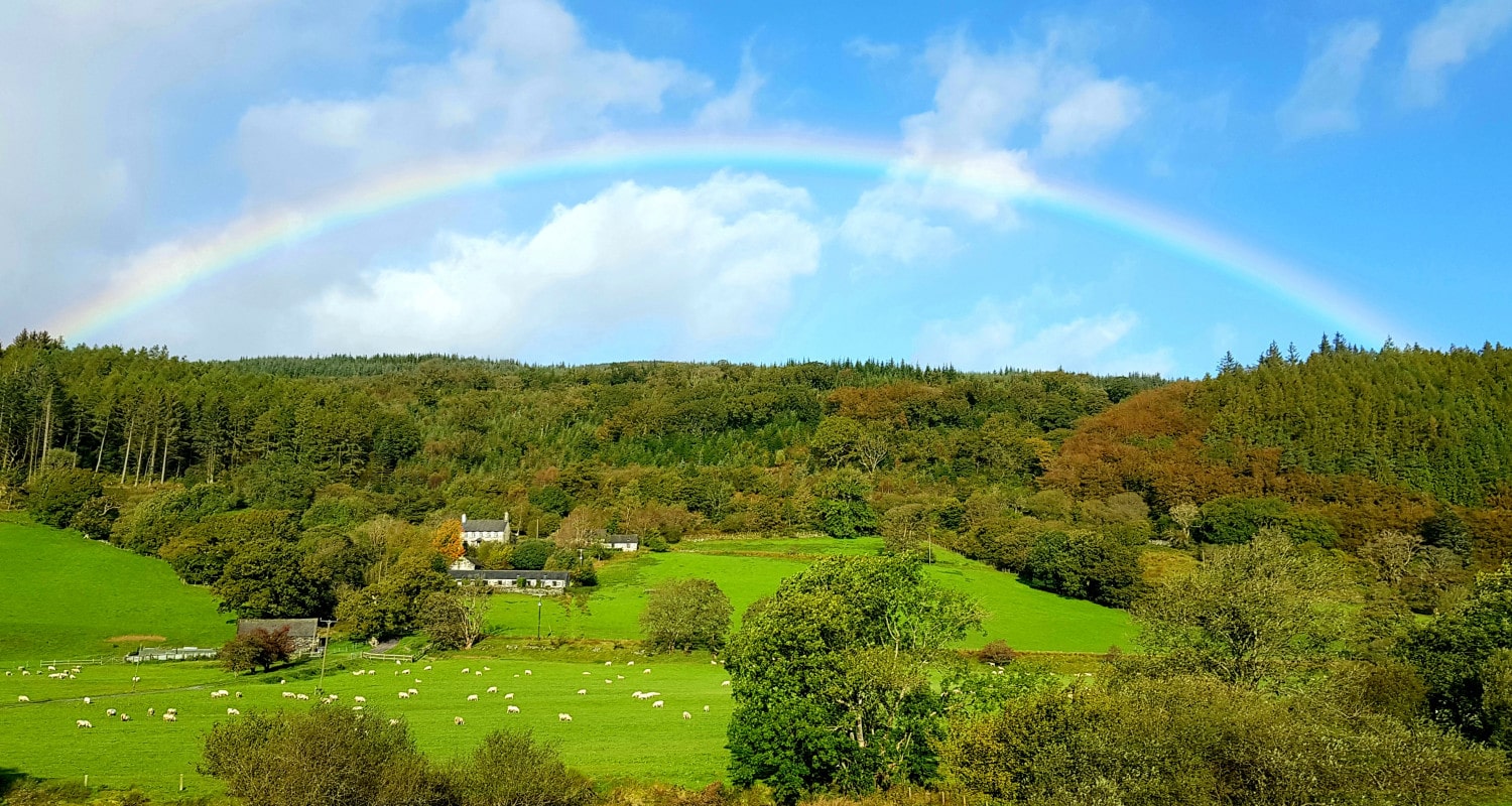A rainbow over Benar Cottages A rainbow over Benar Cottages